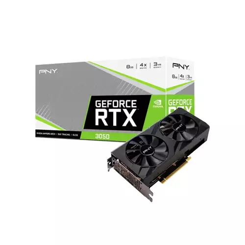 PNY GEFORCE RTX 3050 8GB VERTO DUAL FAN GRAPHICS CARD