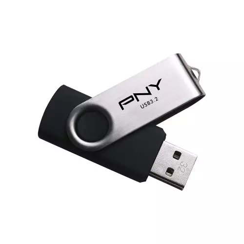 PNY TURBO ATTACHE R 32GB USB 3.2 360Â° METAL FLASH DRIVE-gallery-1