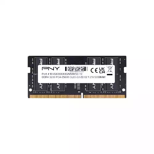 PNY Performance 16GB DDR4 DRAM 3200MHz CL22 SODIMM Laptop Ram