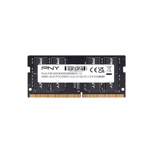 PNY Performance 16GB DDR4 DRAM 3200MHz CL22 SODIMM Laptop Ram