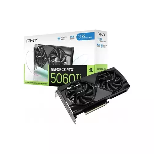PNY GeForce RTX 5060 Ti Dual Fan OC 8GB GDDR7 Graphics Card