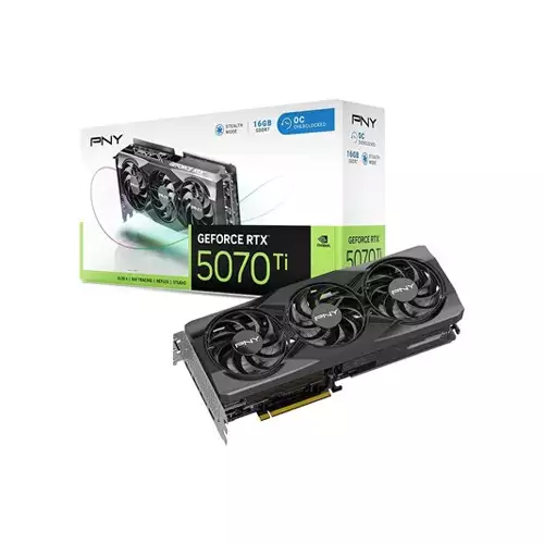PNY GeForce RTX 5070 Ti OC 16GB Triple Fan Graphics Card - TechLand BD Flash Sale