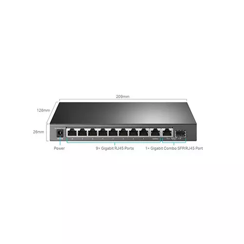 TP-Link TL-SG1210MPE 10-Port Gigabit Easy Smart Switch - 1