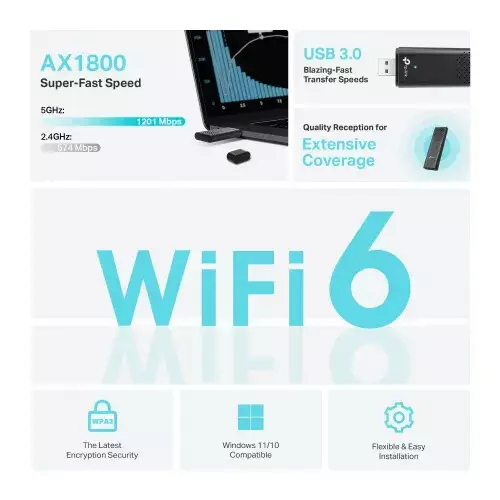 TP-Link Archer TX20U AX1800 Dual Band Wi-Fi 6 USB Adapter-gallery-2