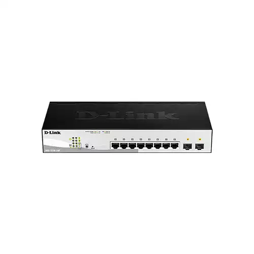 D-Link DGS-1210-10P 08 Port Gigabit Smart Switch With 02 Port SFP