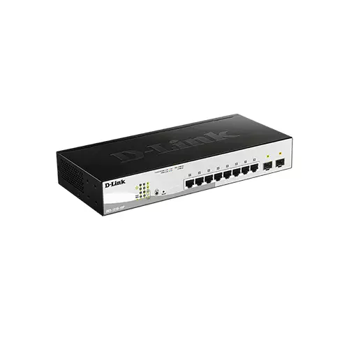 D-Link DGS-1210-10P 08 Port Gigabit Smart Switch With 02 Port SFP-gallery-1