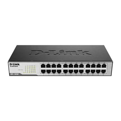D-Link DES-1024D 24-Ports Fast Ethernet Unmanaged Rack Mount Switch
