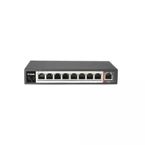 D-LINK DES-F1009P-E 100MBPS 8 PORT POE SWITCH