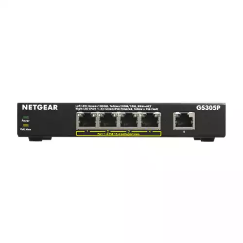 Netgear GS305P 5-Port Gigabit Desktop Switch