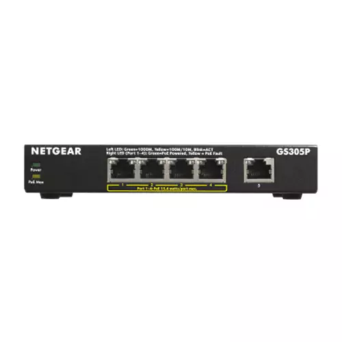 Netgear GS305P 5-Port Gigabit Desktop Switch