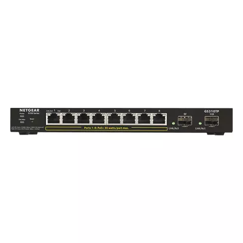 Netgear GS310TP 8-Port Gigabit PoE+ Manage Desktop Switch + 2SFP
