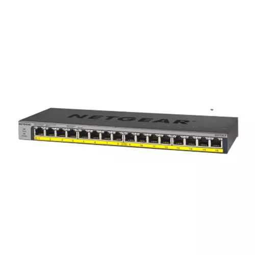 Netgear GS116LP 16-Port Gigabit Ethernet Rackmount Unmanaged PoE/PoE+ Switch - 2