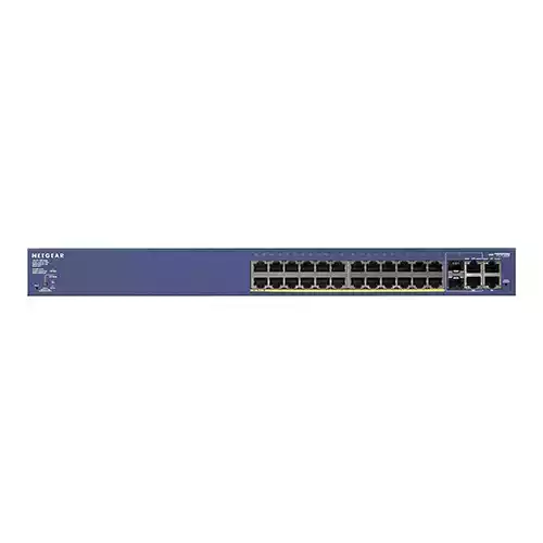 NetGear FS728TP 24-Port Fast Ethernet Gigabit Combo Smart Managed Pro PoE Switch
