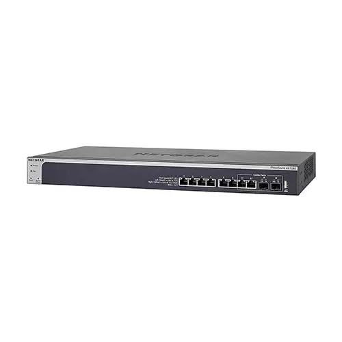 Netgear XS708T 8 Port + 2 SFP Shared Port ProSafe Smart Managed Switch - 1