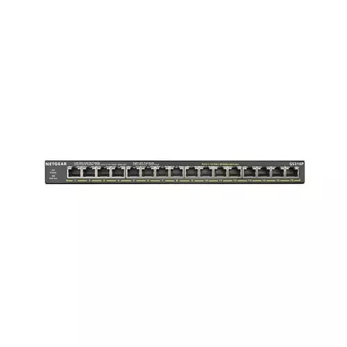 Netgear GS316P 16 Port Gigabit Ethernet Unmanaged PoE+ Switch with Flex PoE (115W)-gallery-1