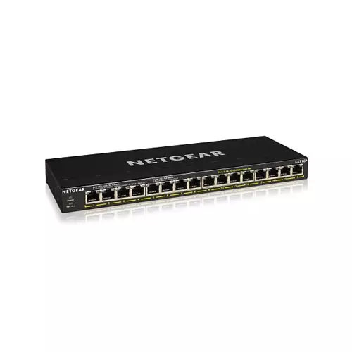 Netgear GS316P 16 Port Gigabit Ethernet Unmanaged PoE+ Switch with Flex PoE (115W)-gallery-3