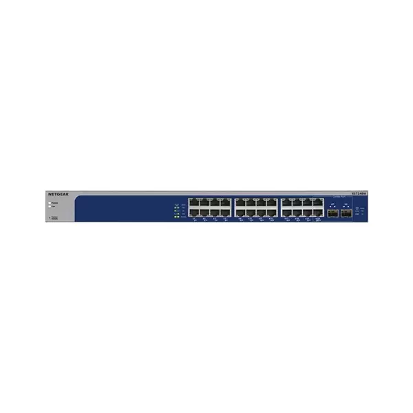 NETGEAR XS724EM 24-PORT 10-GIGABIT/MULTI-GIGABIT SMART MANAGED PLUS SWITCH - 1