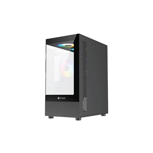 Xtreme M95B Mini-Tower M-ATX Case (Black) - 3