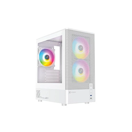 XTREME M31W M-ATX  Case Tempered Glass With 3 RGB Fans