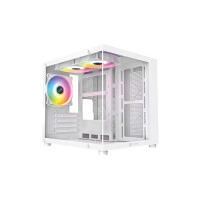 XTREME M72W M-ATX Case Tempered Glass With 3 ARGB Fans