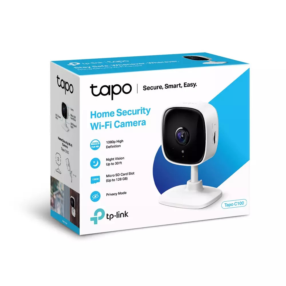 TP-Link Tapo C100 Home Security Wi-Fi IP 1080p Camera - 4