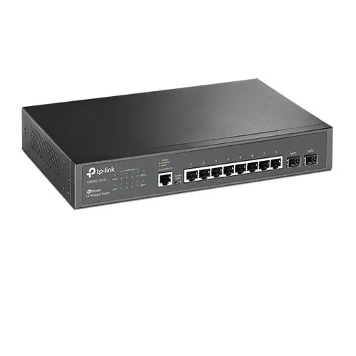 Tp-Link T2500G-10TS JetStream 8-Port Gigabit L2 Managed Switch with 2 SFP Slots - 1