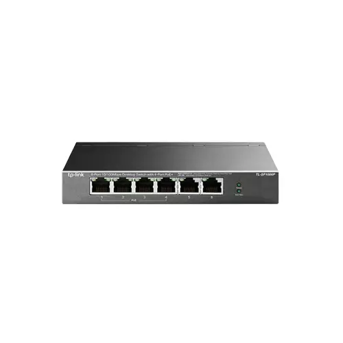 TP-LINK TL-SF1006P 6-PORT 10/100MBPS DESKTOP POE SWITCH WITH 4-PORT POE+ SWITCH