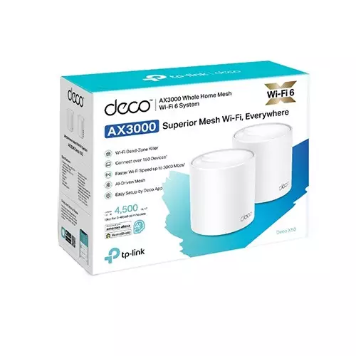 TP-Link Deco X50 AX3000 2-Pack 3000Mbps Gigabit Dual-Band Wi-Fi 6 Home Mesh Router-2