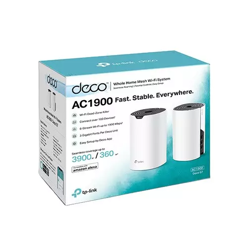 TP-Link Deco S7 AC1900 2-Pack 1900Mbps Gigabit Dual Band Wi-Fi 5 Home Mesh Router-gallery-2
