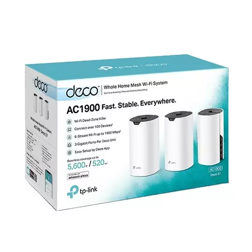 TP-Link Deco S7 AC1900 3-Pack 1900Mbps Gigabit Dual Band Wi-Fi 5 Home Mesh Router-gallery-2