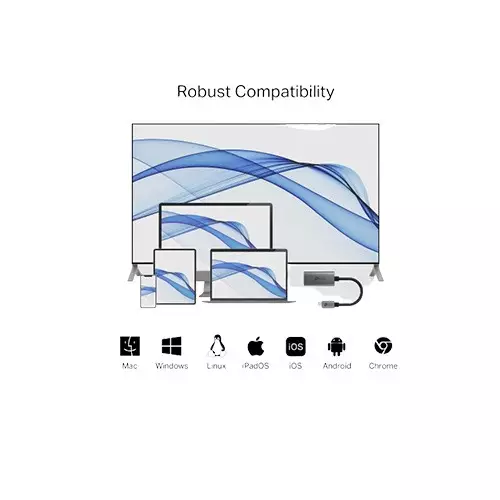 Tp-link UA520C USB Type-C to HDMI Black Adapter-gallery-2