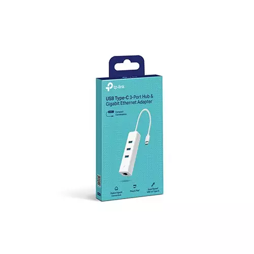 TP-Link UE330C USB Type-C 3-Port Hub & Gigabit Ethernet Adapter - 3