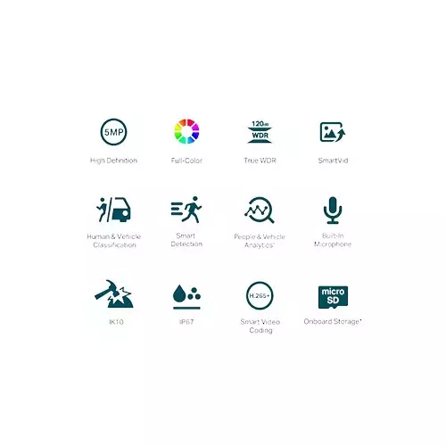 Tp-Link VIGI C250 5MP Full-Color Dome Network Camera - 2