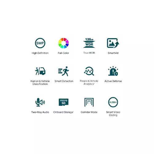 Tp-Link VIGI C450 5MP Full-Color Turret Network Camera - 2