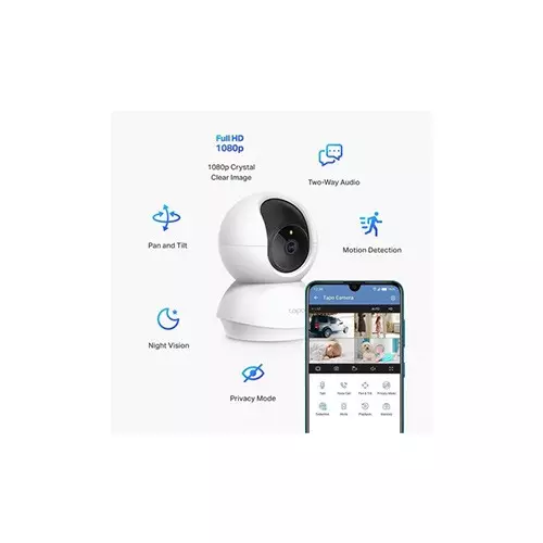 TP-Link Tapo C200 2MP Home Security Wi-Fi Dome IP Camera - 2
