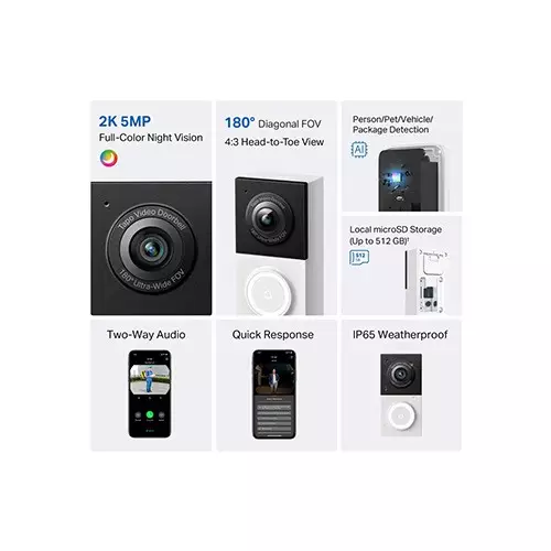 TP-Link Tapo D130 Smart Wired Video Doorbell-gallery-2