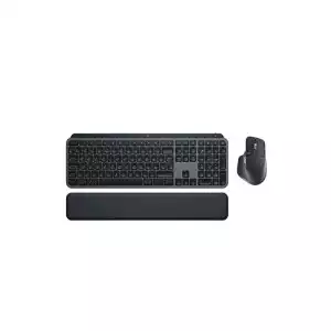 Logitech MX Keys S Wireless Graphite Keyboard & Mouse Combo With Palmrest