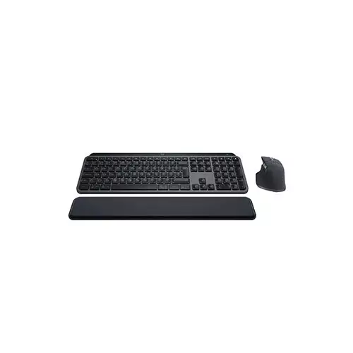 Logitech MX Keys S Wireless Graphite Keyboard & Mouse Combo With Palmrest - 2