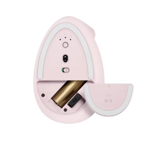 Logitech Ergo Series Lift Vertical Ergonomic Rose Wireless Mouse - 3