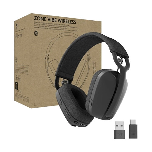 Logitech Zone Vibe Wireless Headphone (Black)
