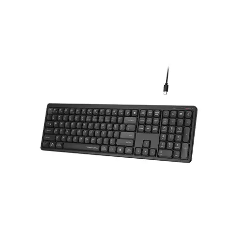 A4tech Fstyler FBX55C Dual-Mode 2.4G Wireless Keyboard - Black - 2