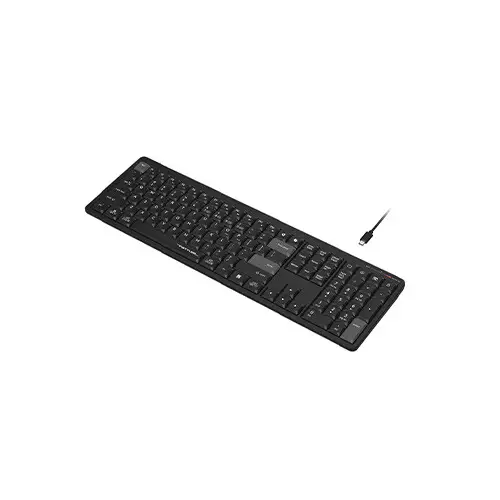 A4tech Fstyler FBX55C Dual-Mode 2.4G Wireless Keyboard - Black-gallery-1