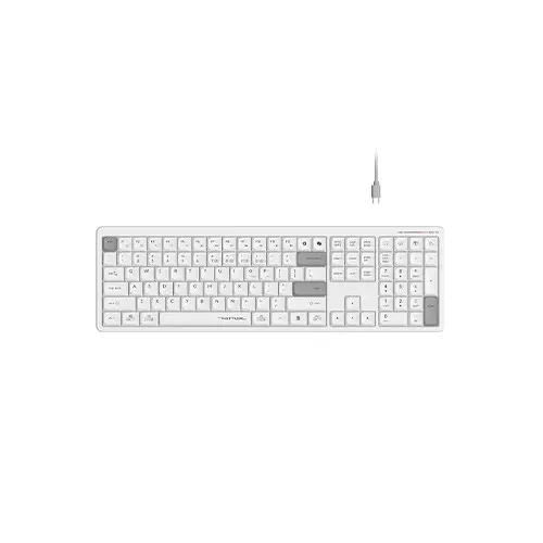 A4tech Fstyler FBX55C Dual-Mode 2.4G Wireless Keyboard - White