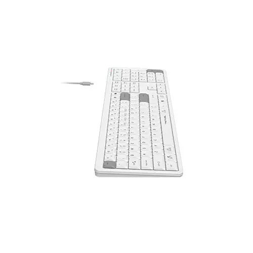 A4tech Fstyler FBX55C Dual-Mode 2.4G Wireless Keyboard - White-gallery-2