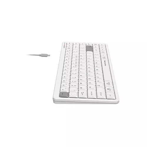 A4tech FSTYLER FBX53C Dual Mode Wireless Keyboard - White - 2