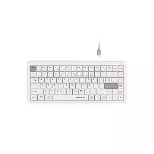 A4tech FSTYLER FBX53C Dual Mode Wireless Keyboard - White