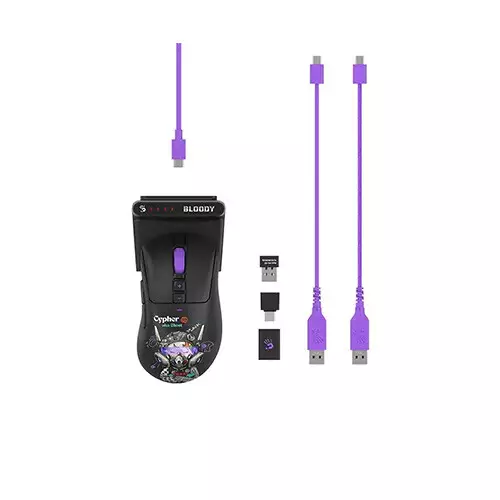 A4Tech Bloody R73 Ultra Duo Dual Mode Gaming Mouse With Dock - 1