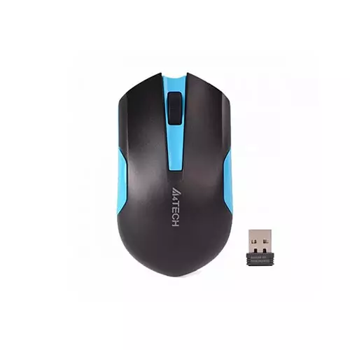 A4TECH G3-200N V-TRACK Wireless Mouse (Black Blue)