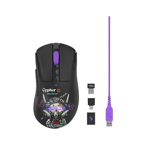 A4Tech Bloody R73 Pro Cypher Ghost Dual Mode Wireless Gaming Mouse - 2