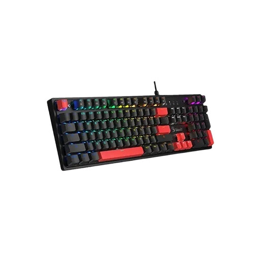 A4Tech Bloody S520N BLMS Red Switch RGB Mechanical Gaming Keyboard (Fire Black) - 1